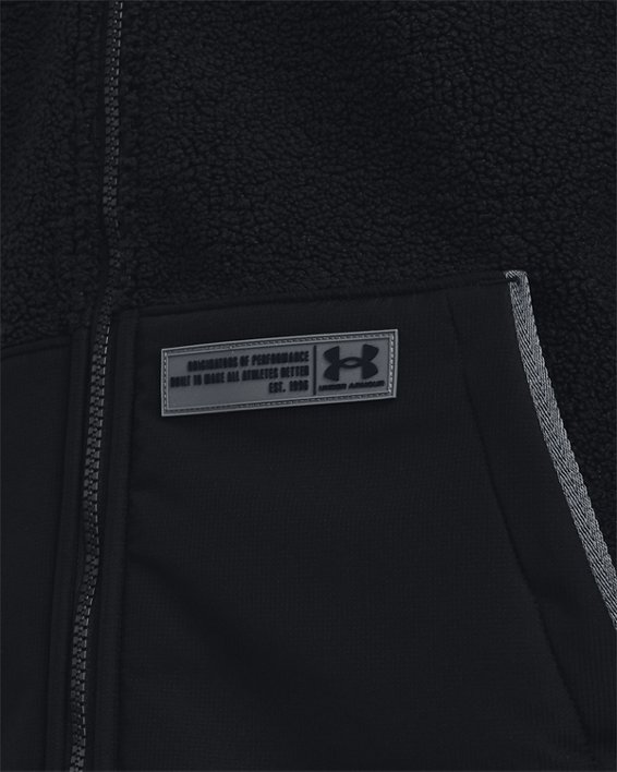 Men's UA Mission Insulate Jacket, Black, pdpMainDesktop image number 4